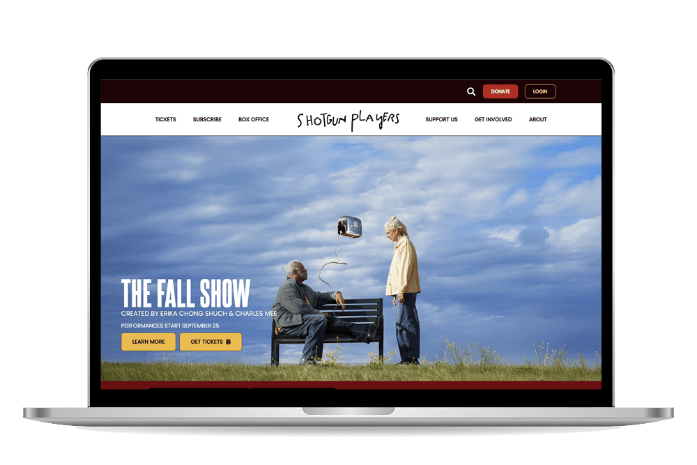 Shotgun Players homepage mockup