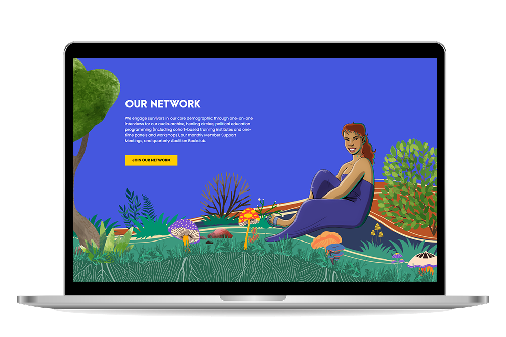 Mirror Memoirs homepage mockup