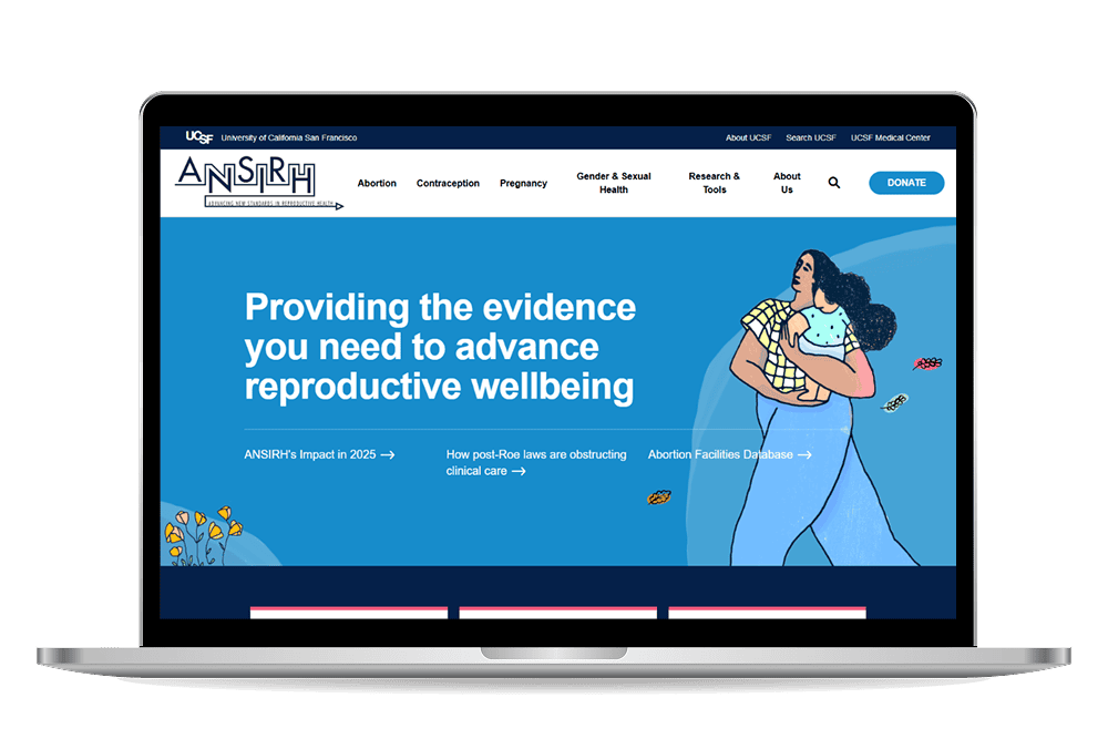 ANSIRH homepage mockup