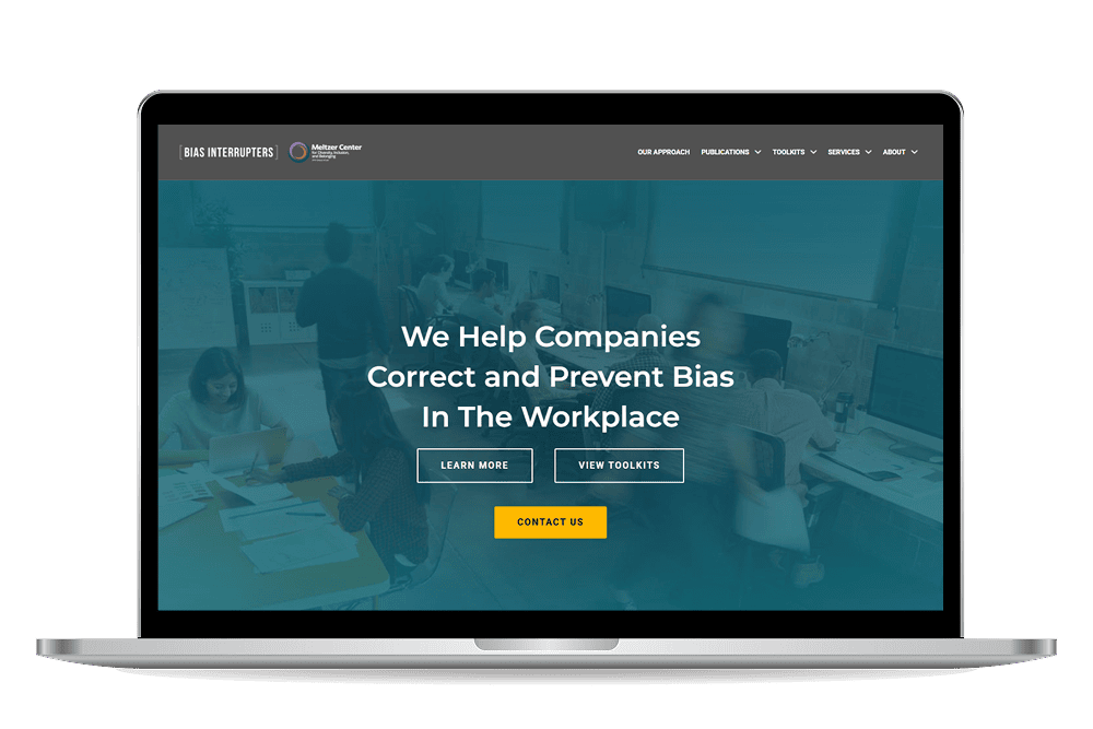 Equality Action Center homepage mockup