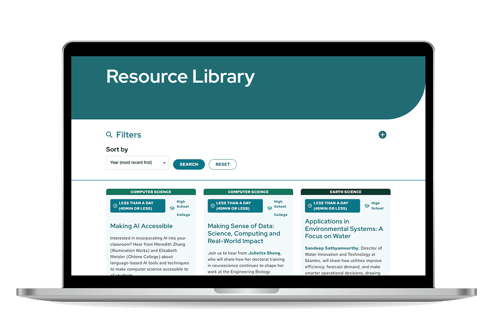 Ignited Resource Library mockup