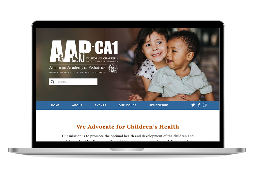 AAPCA Cal 1 homepage mockup